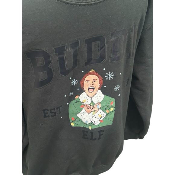 Buddy The Elf Est 2003 Gildan Men's Medium Sweatshirt See Back Graphic Pic # 2 - Picture 3 of 12
